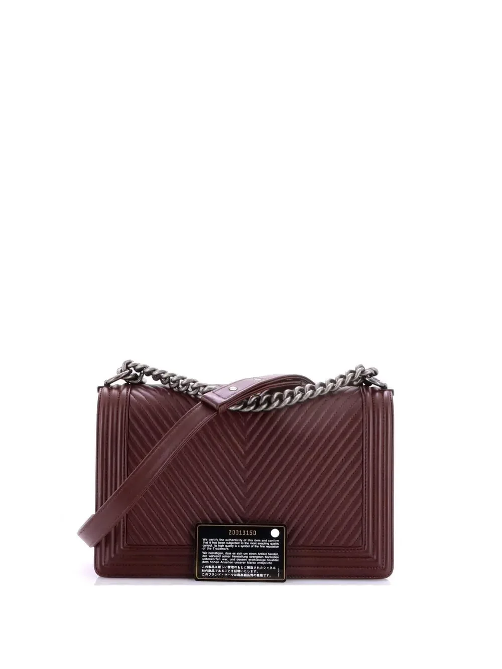 Chanel Boy Flap Bag Chevron Calfskin #323585C39B